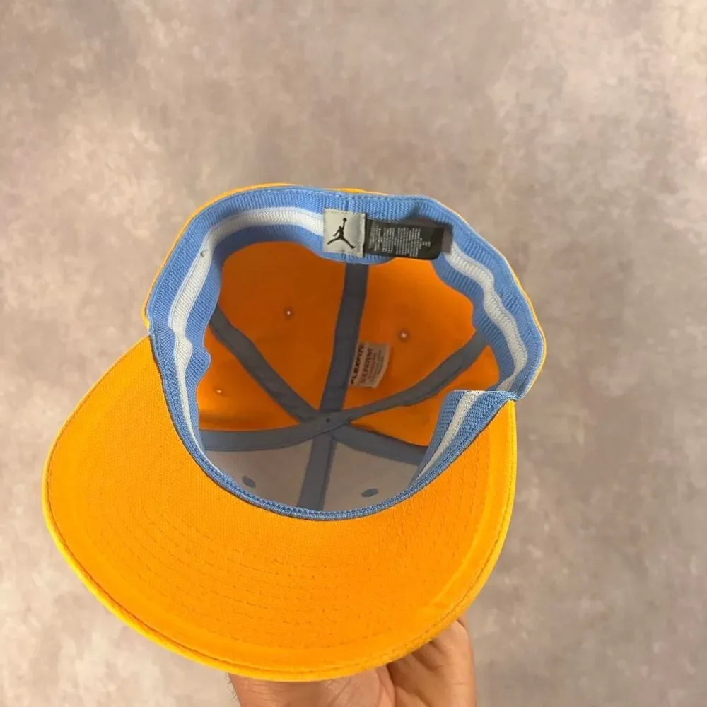 air jordan blue and yellow stretch hat